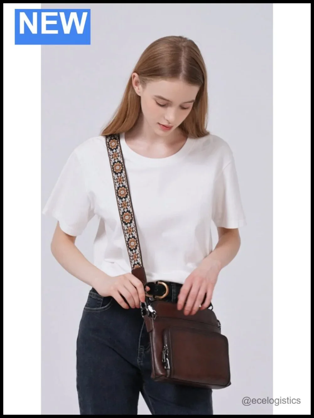 Genuine Leather Crossbody Bag for Women Convertible Shoulder Purse with RFID